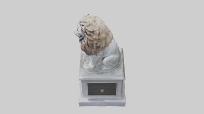 3D model Lion Statue Memorial model VR / AR / low-poly