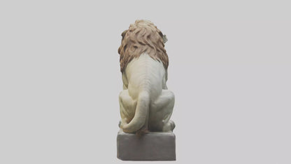 3D model Lion statue model VR / AR / low-poly