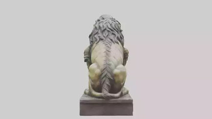 3D model Lion Warrior statue model VR / AR / low-poly