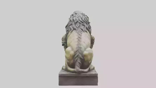 3D model Lion Warrior statue model VR / AR / low-poly