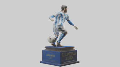 3D model Lionel Messi statue model model VR / AR / low-poly