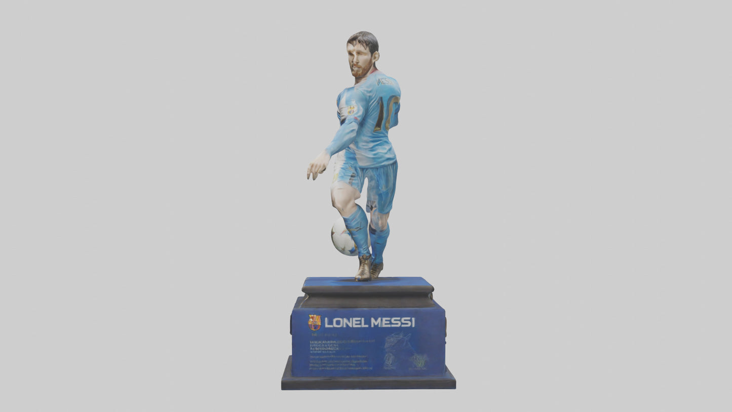 3D model Lionel Messi statue model model VR / AR / low-poly