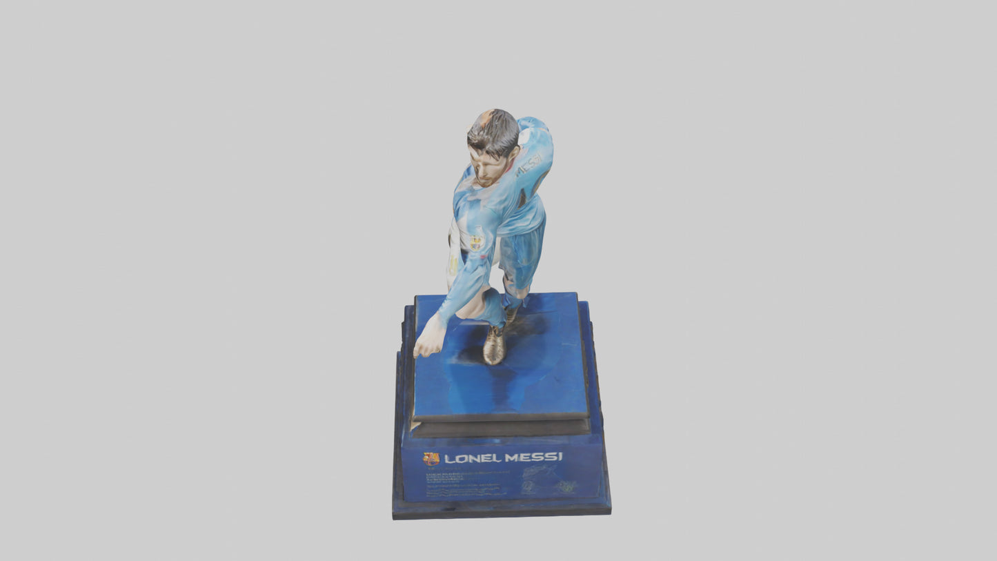 3D model Lionel Messi statue model model VR / AR / low-poly