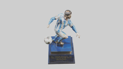 3D model Lionel Messi statue model model VR / AR / low-poly