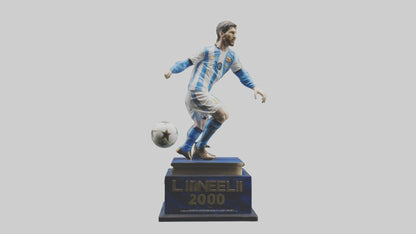 3D model Lionel Messi statue model model VR / AR / low-poly