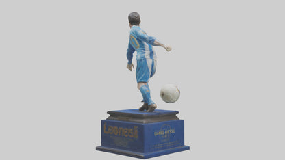 3D model Lionel Messi statue model model VR / AR / low-poly
