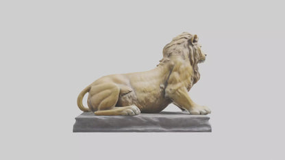 3D model Lioness statue model VR / AR / low-poly