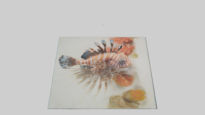 3D model Lionfish hiding among coral model VR / AR / low-poly