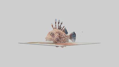 3D model Lionfish hiding among coral model VR / AR / low-poly