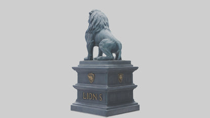 3D model Lions of Justice statue model VR / AR / low-poly
