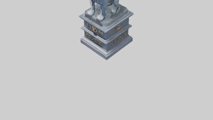 3D model Lions of Justice statue model VR / AR / low-poly