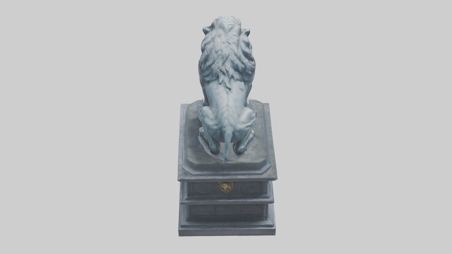 3D model Lions of Justice statue model VR / AR / low-poly