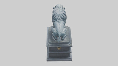 3D model Lions of Justice statue model VR / AR / low-poly
