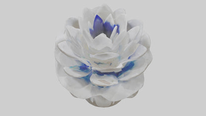 3D model Liquid Form Flower Sculpture model VR / AR / low-poly