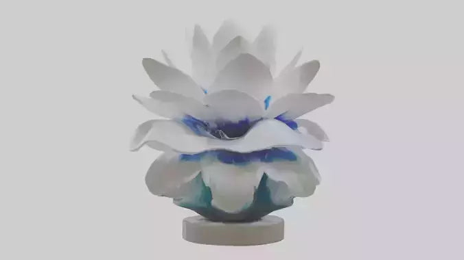 3D model Liquid Form Flower Sculpture model VR / AR / low-poly