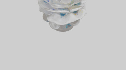 3D model Liquid Form Flower Sculpture model VR / AR / low-poly