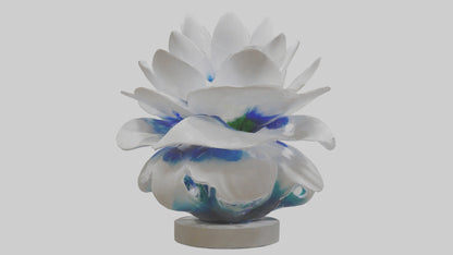 3D model Liquid Form Flower Sculpture model VR / AR / low-poly