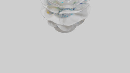 3D model Liquid Form Flower Sculpture model VR / AR / low-poly