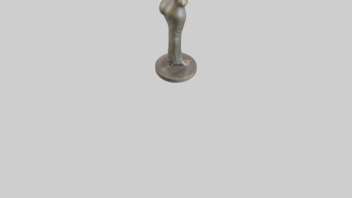 3D model Lisa Kudrow statue model VR / AR / low-poly