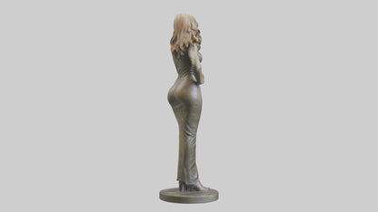 3D model Lisa Kudrow statue model VR / AR / low-poly