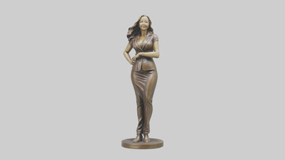 3D model Lisa Kudrow statue model VR / AR / low-poly