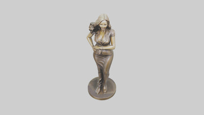 3D model Lisa Kudrow statue model VR / AR / low-poly