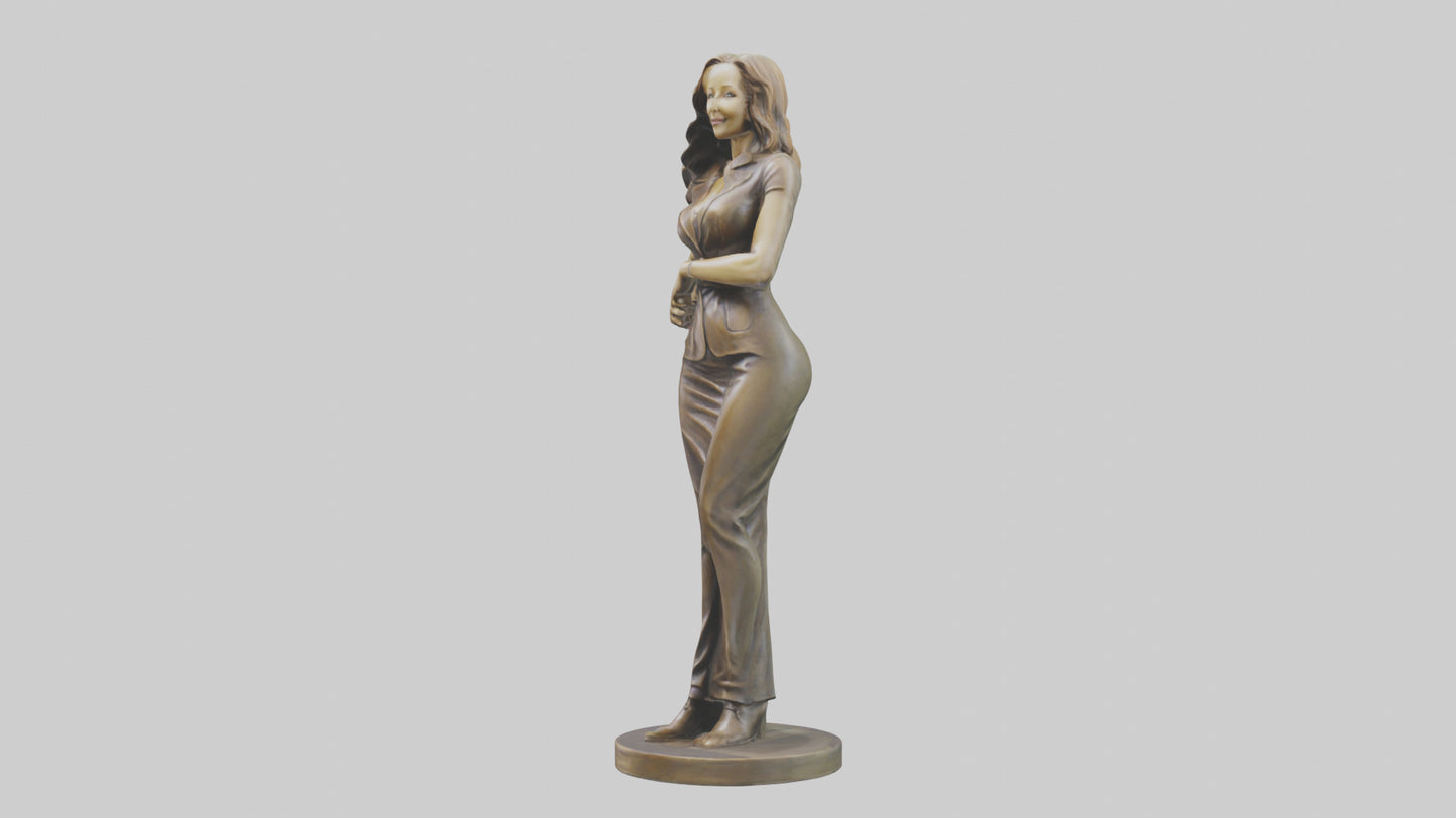 3D model Lisa Kudrow statue model VR / AR / low-poly