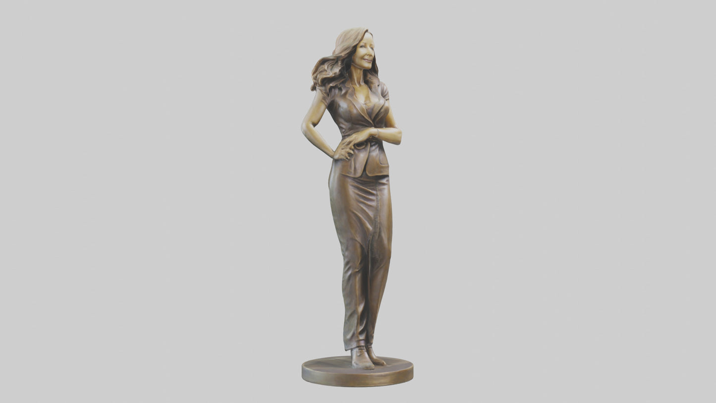3D model Lisa Kudrow statue model VR / AR / low-poly