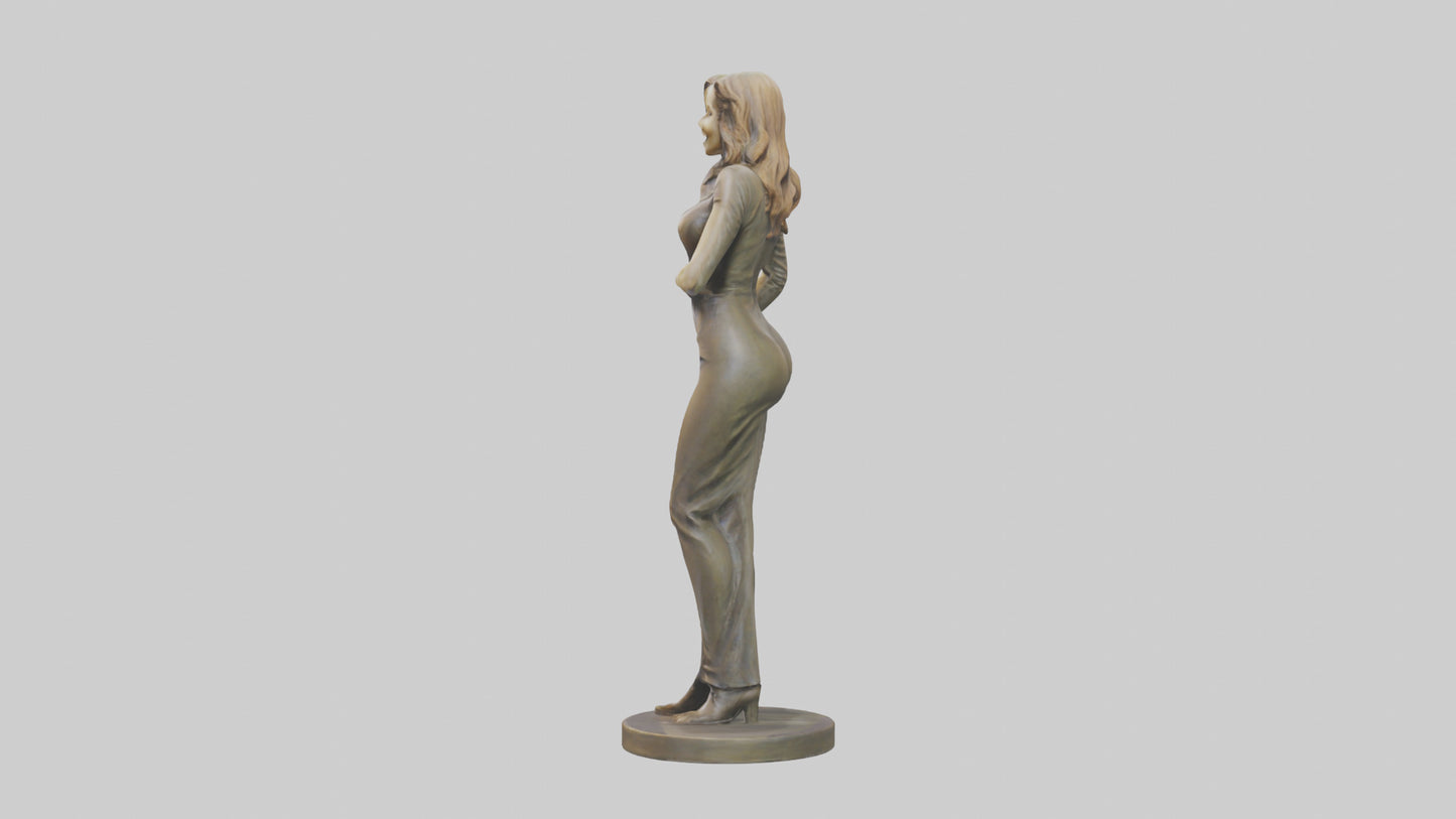 3D model Lisa Kudrow statue model VR / AR / low-poly