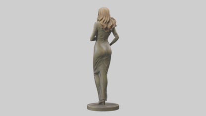 3D model Lisa Kudrow statue model VR / AR / low-poly