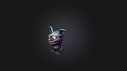3D model little monster VR / AR / low-poly