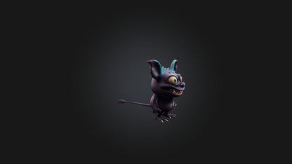 3D model little monster VR / AR / low-poly