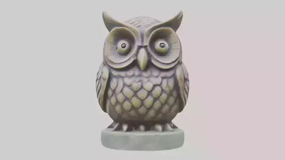 3D model Little Owl statue model VR / AR / low-poly