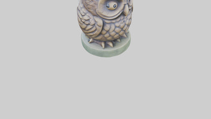 3D model Little Owl statue model VR / AR / low-poly