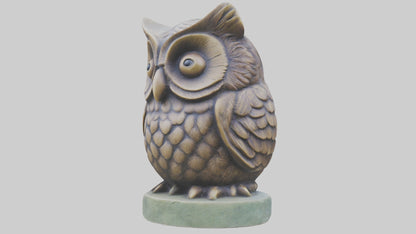 3D model Little Owl statue model VR / AR / low-poly