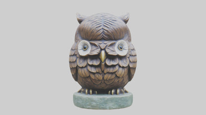 3D model Little Owl statue model VR / AR / low-poly