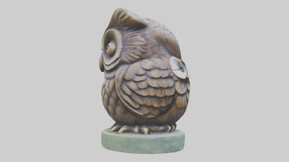 3D model Little Owl statue model VR / AR / low-poly