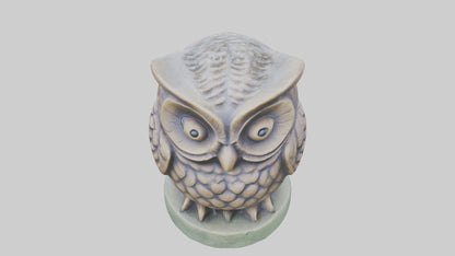 3D model Little Owl statue model VR / AR / low-poly