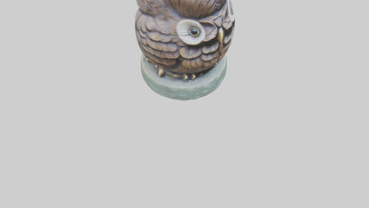 3D model Little Owl statue model VR / AR / low-poly