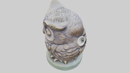 3D model Little Owl statue model VR / AR / low-poly