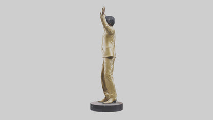 Little Richard statue model VR / AR / low-poly