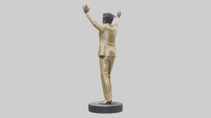 Little Richard statue model VR / AR / low-poly