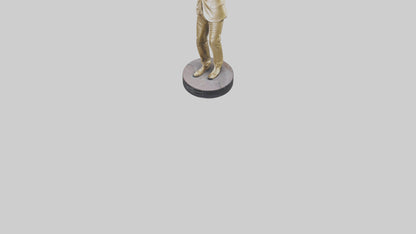 Little Richard statue model VR / AR / low-poly
