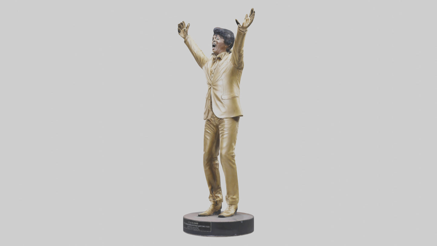 Little Richard statue model VR / AR / low-poly