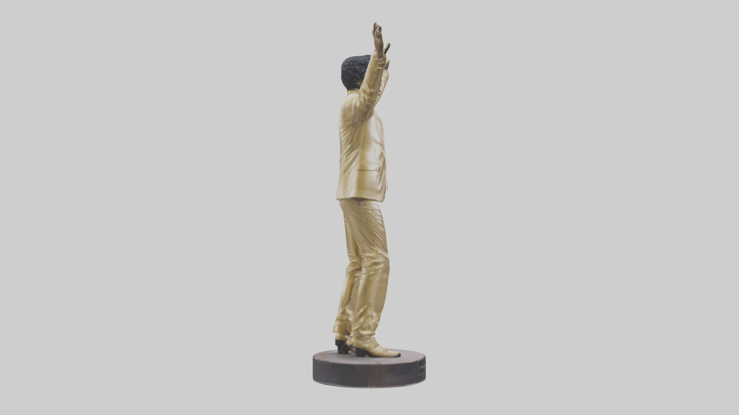 Little Richard statue model VR / AR / low-poly