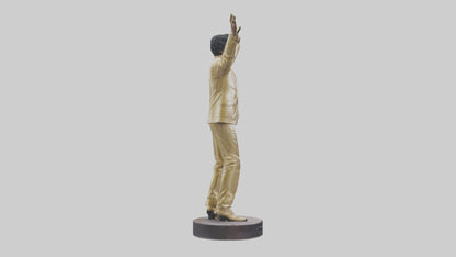 Little Richard statue model VR / AR / low-poly