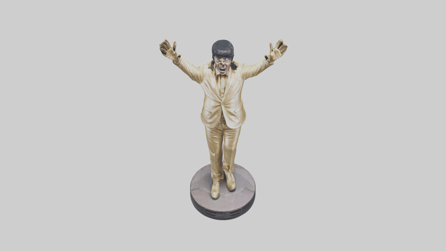 Little Richard statue model VR / AR / low-poly