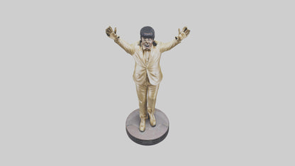 Little Richard statue model VR / AR / low-poly