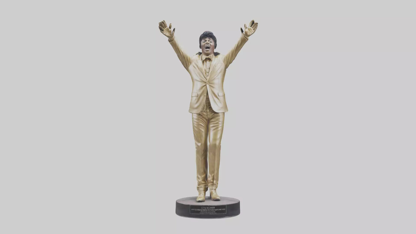 Little Richard statue model VR / AR / low-poly