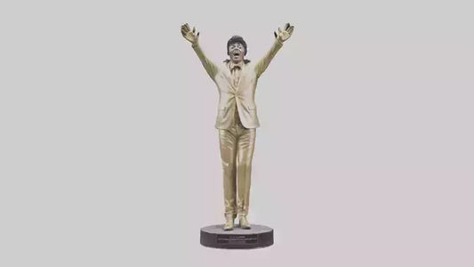 Little Richard statue model VR / AR / low-poly